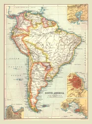 Mapa de América del Sur, 1902