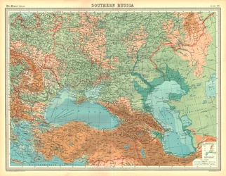 Mapa del sur de Rusia