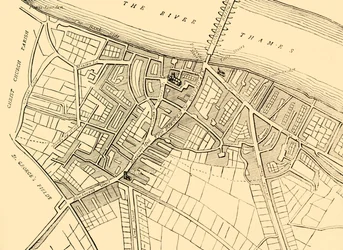 Mapa de Southwark, 1720