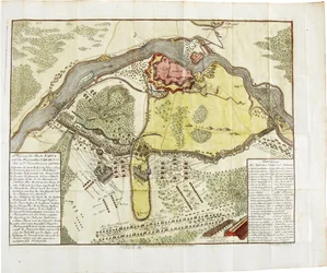 Mapa de la Batalla de Narva