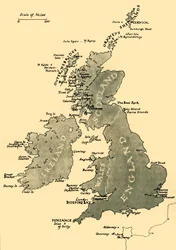 Mapa de las Islas Británicas, 1946