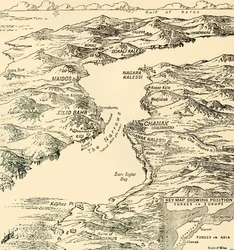 Mapa de los Dardanelos, Primera Guerra Mundial