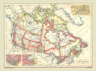 Mapa del Dominio de Canadá, 1902