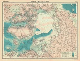 Mapa de las regiones polares del norte