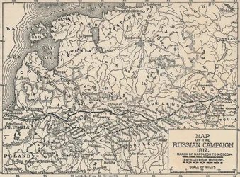 Mapa de la campaña rusa