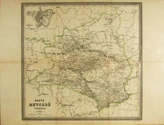 Mapa de la Gobernación de Vyatka, c. 1914