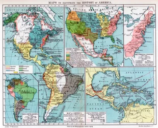 Mapas para ilustrar la historia de América, 1901