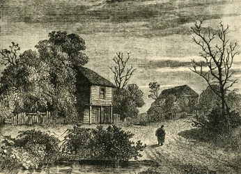 Cabaña de Margaret Finch, Norwood en 1808, c. 1878