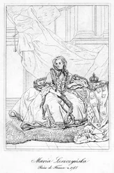 Maria Leszczynska, reina consorte de Luis XV de Francia, siglo XVII