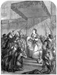 María Teresa de Austria 1717-1780 apelando a la Dieta Magyar, siglo XVIII siglo XIX