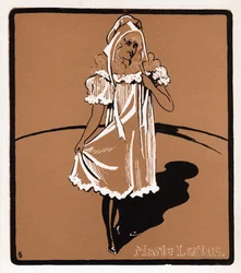 Marie Loftus 1857-1940, estrella del music hall escocés, finales del siglo XIX