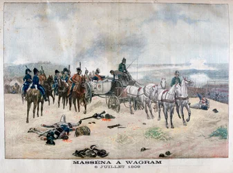 Mariscal Massena en la Batalla de Wagram, Austria, 5-6 de julio de 1809, 1904
