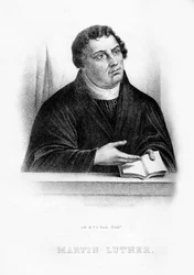 Martín Lutero, teólogo alemán, monje agustino y reformador eclesiástico, 1854
