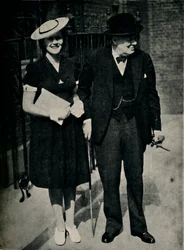 Mary Churchill y su padre