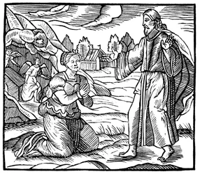 María Magdalena viendo la aparición de Jesús resucitado, c1500