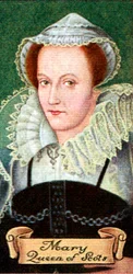 María, Reina de Escocia, tomada de una serie de tarjetas de cigarrillos, 1935