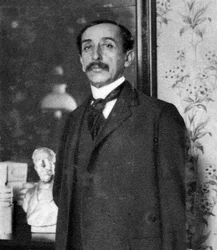 Maurice Barres, periodista, novelista y político francés, 1914