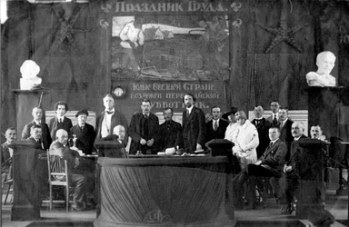 Reunión del Primero de Mayo, Rusia, 1920