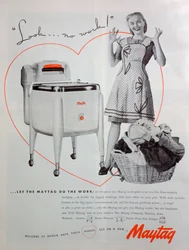 Anuncio de lavadora Maytag, 1946