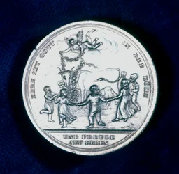 Medalla conmemorativa del descubrimiento de la vacunación contra la viruela en 1796, 1800
