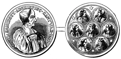 Medalla de los Siete Obispos, siglo XVIII XIX