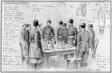 Reunión de generales opuestos, Guerra Ruso-Japonesa, 1904-5