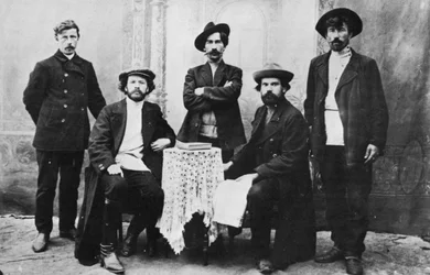 Miembros de la organización Narodnaya Volya Voluntad del Pueblo, Rusia, c. 1870s-c. 1880s