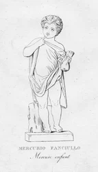 Mercurio niño, c1850