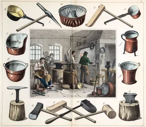 Metales, Cobre El calderero