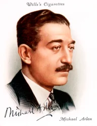 Michael Arlen 1895-1956, escritor y novelista británico de origen armenio, 1937