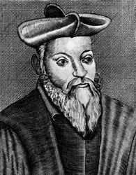 Michel Nostradamus 1503-1556, médico y astrólogo francés, siglo XVII