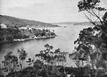 Middle Harbour, desde Spit Road, c1900