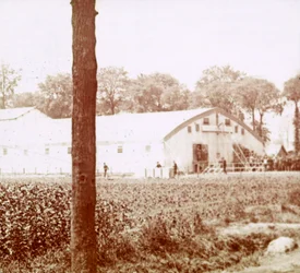 Base militar, Furnes, Flandes, Bélgica, c. 1914-c. 1918