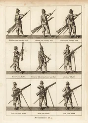 Ejercicios militares de mosqueteros