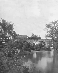 Puente de Mill Creek, Ferrocarril de Pensilvania, EE.UU.