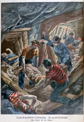 Colapso de mina, Aniche, Francia, 1900
