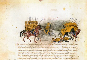 Miniatura del Skylitzes de Madrid, siglos XI-XII