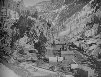 Campamento minero, Nevada, c1897