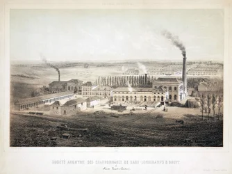 Minería, carbón Sars Longchamps y Bouvy Coalmining Co Ltd, Bélgica