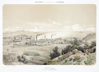Minería, mina de zinc en Angleur, Bélgica
