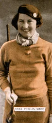 Miss Phyllis Wade, campeona de golf femenina inglesa, 1934