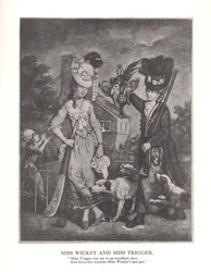 Miss Wicket y Miss Trigger, c1778 1912