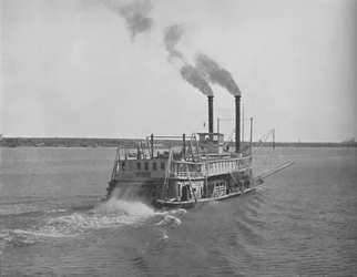 Vapor del río Mississippi, c1897