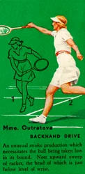 Mme. Outratova - Golpe de revés, c1935