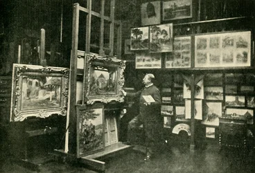 Monsieur Detaille en su estudio, 1900
