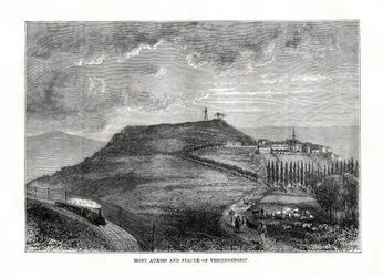 Mont Auxois y la estatua de Vercingétorix, Francia, 1879