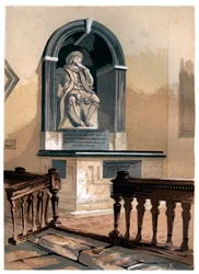 Monumento a Francis Bacon, en la Iglesia de San Miguel cerca de St Albans, Hertfordshire