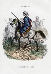 Gendarmes moros, ejército francés en Argelia