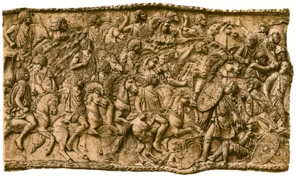 Caballería mora al mando de Lusius Quietus luchando contra los dacios, 1902