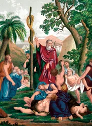 Moisés y la serpiente de bronce